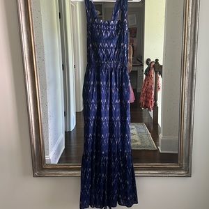 J Crew blue midi dress